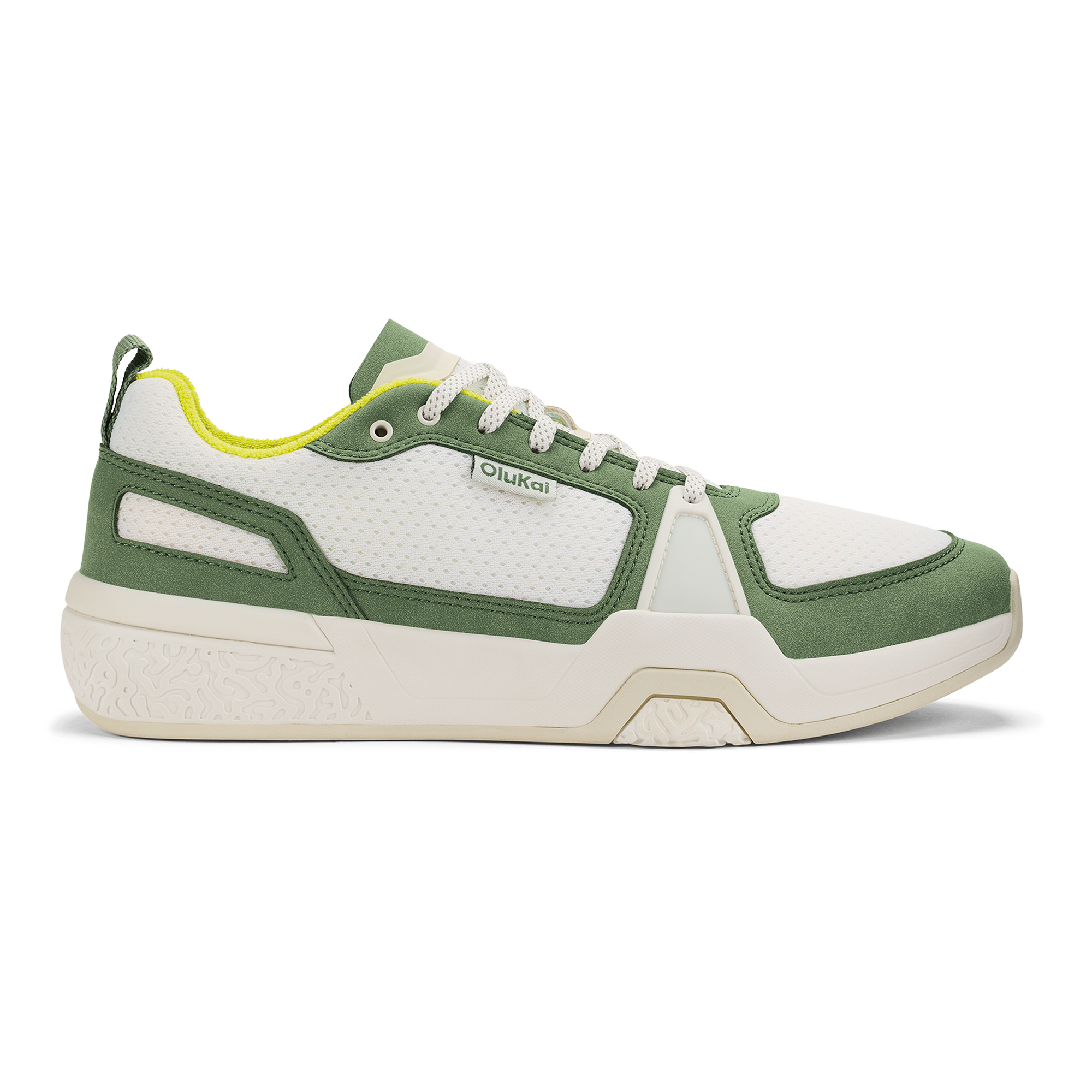 'Anau Men's Pickleball Shoes - Bright White / Leaf