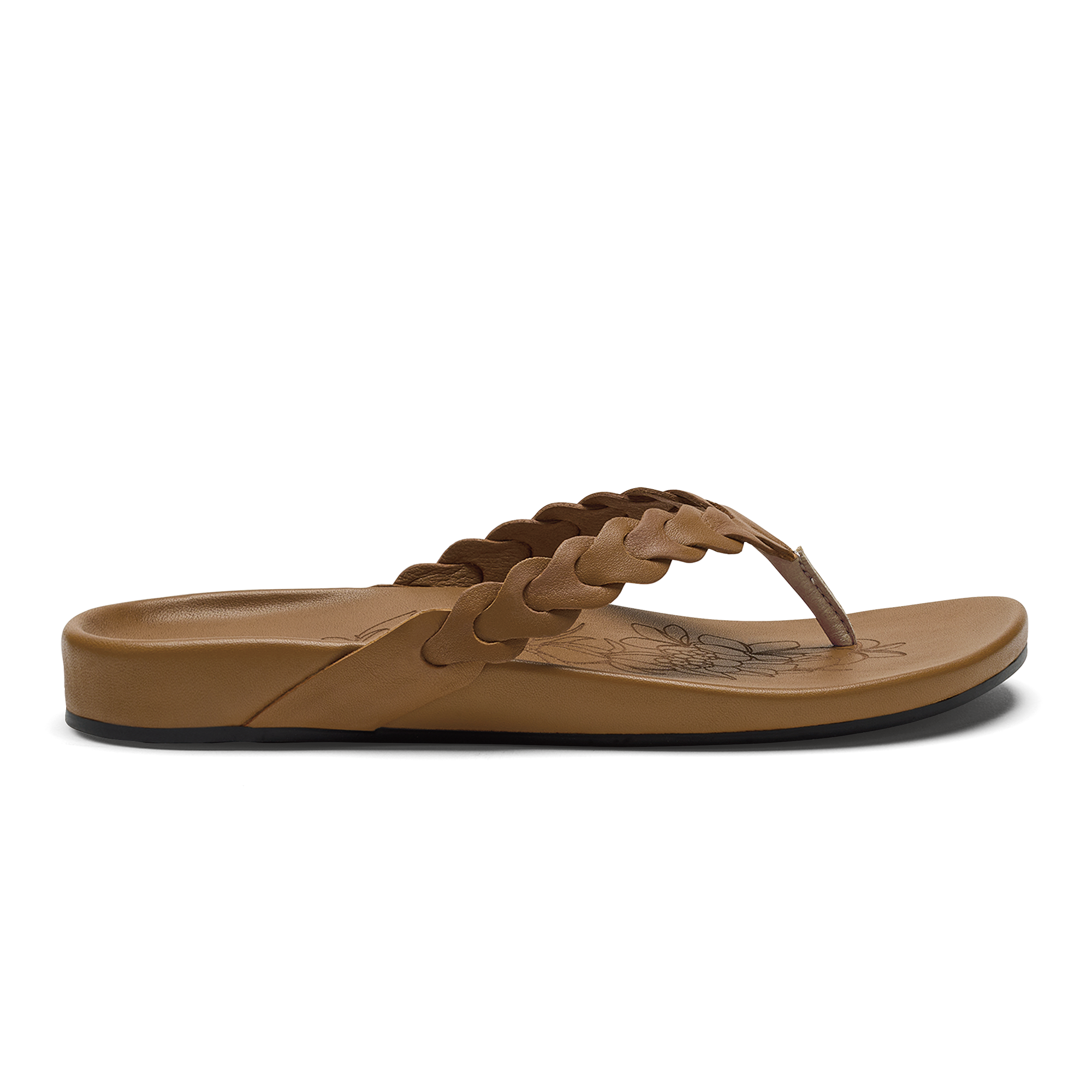 Lei Women's Leather Beach Sandals - Tan