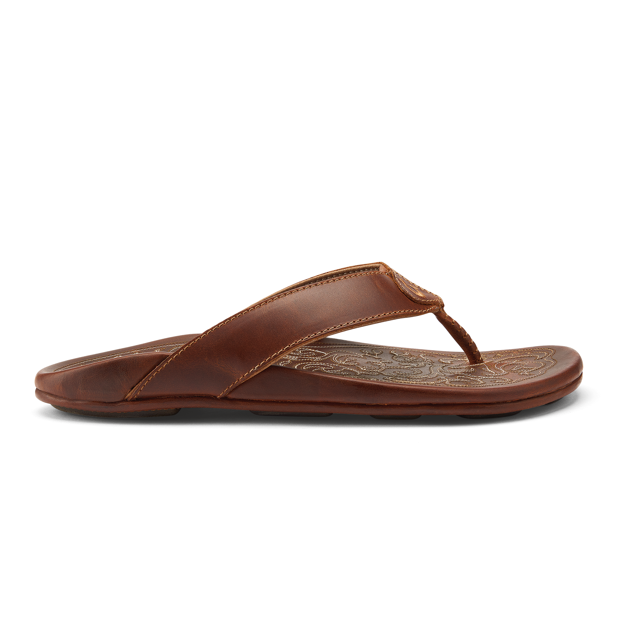 Mekila Men's Full-Grain Leather Beach Sandals - Natural