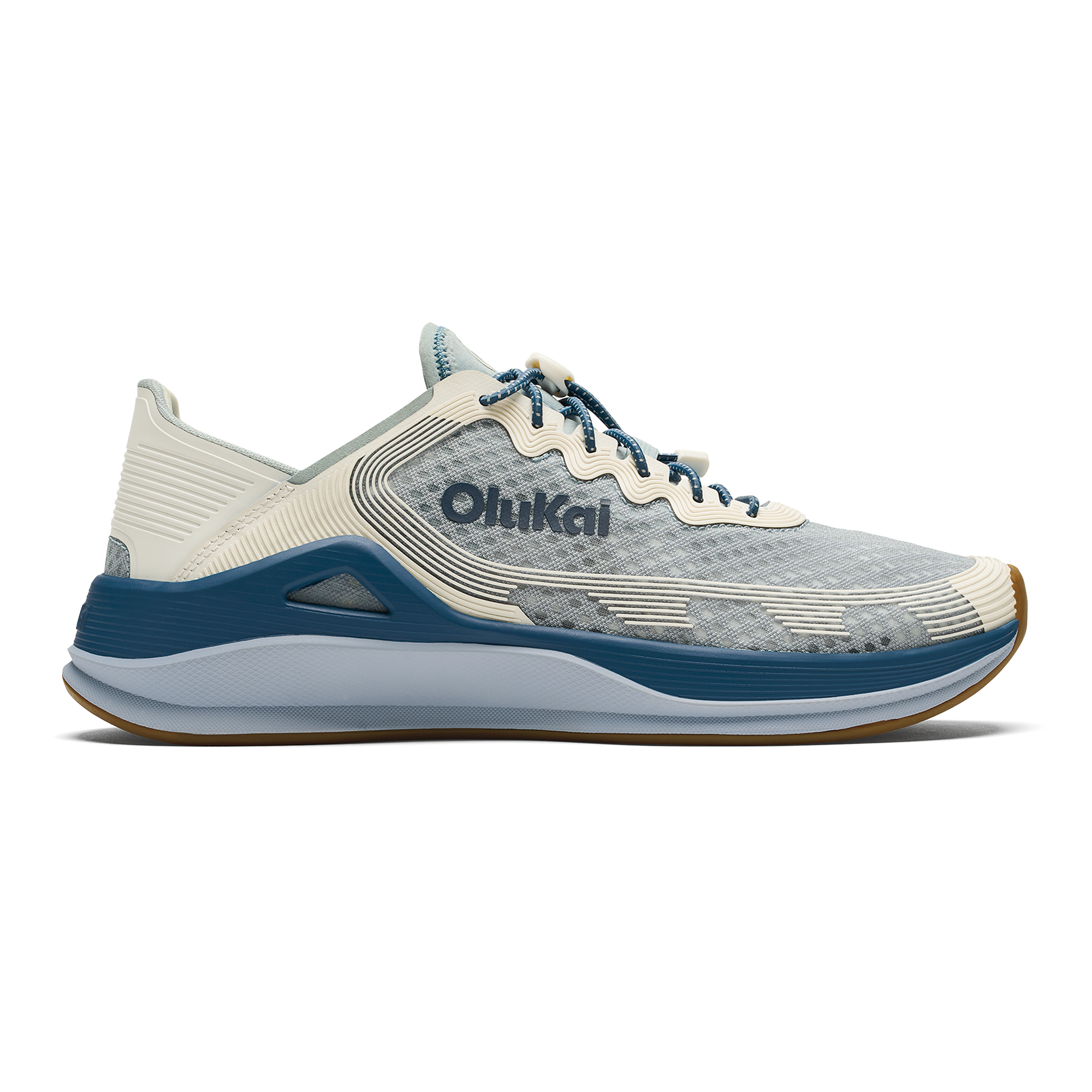 'Ahi Men's Water Boat Shoes - Blue Pearl / White Sand - 12
