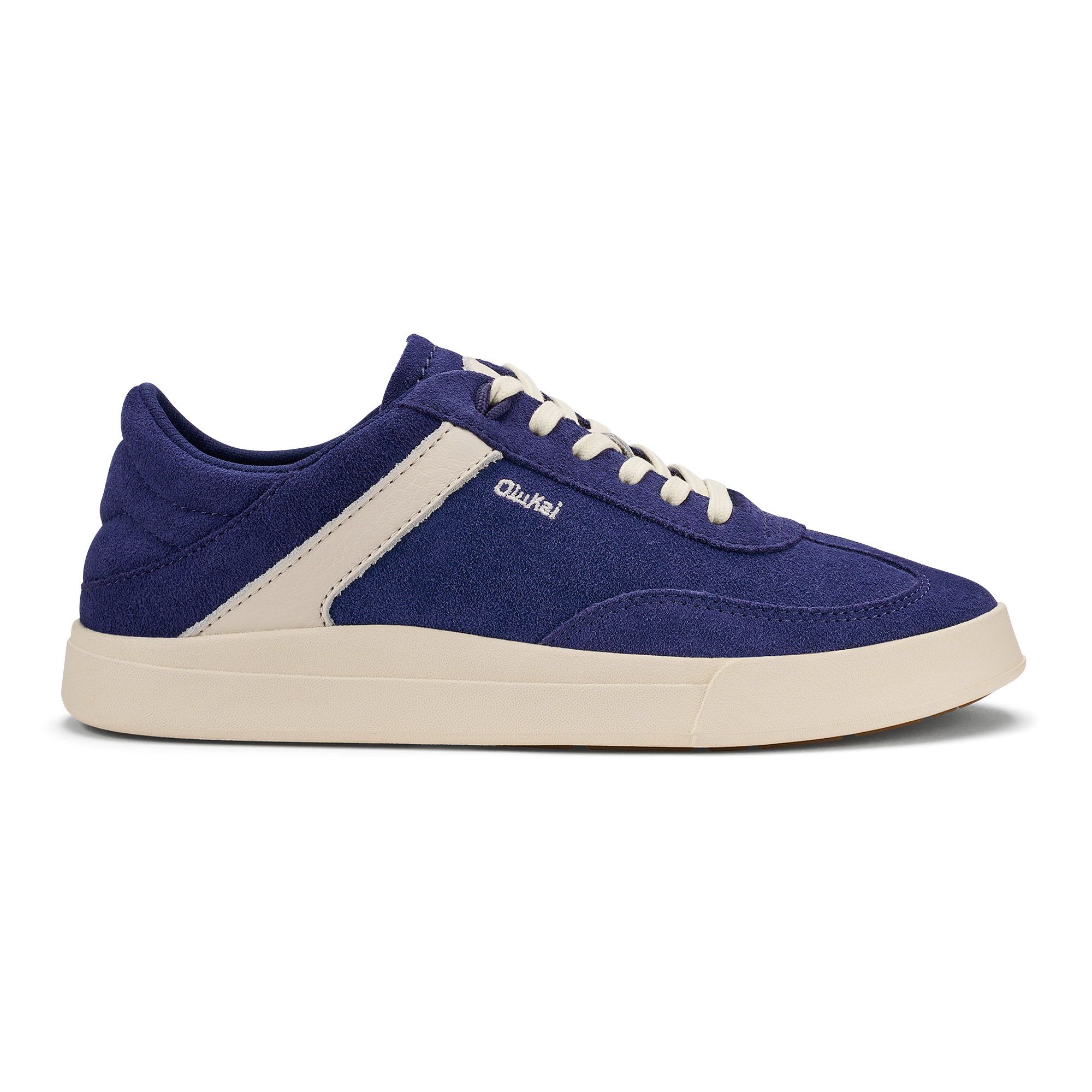 Ha 'upu Women's Leather Sneakers - Navy / Off White