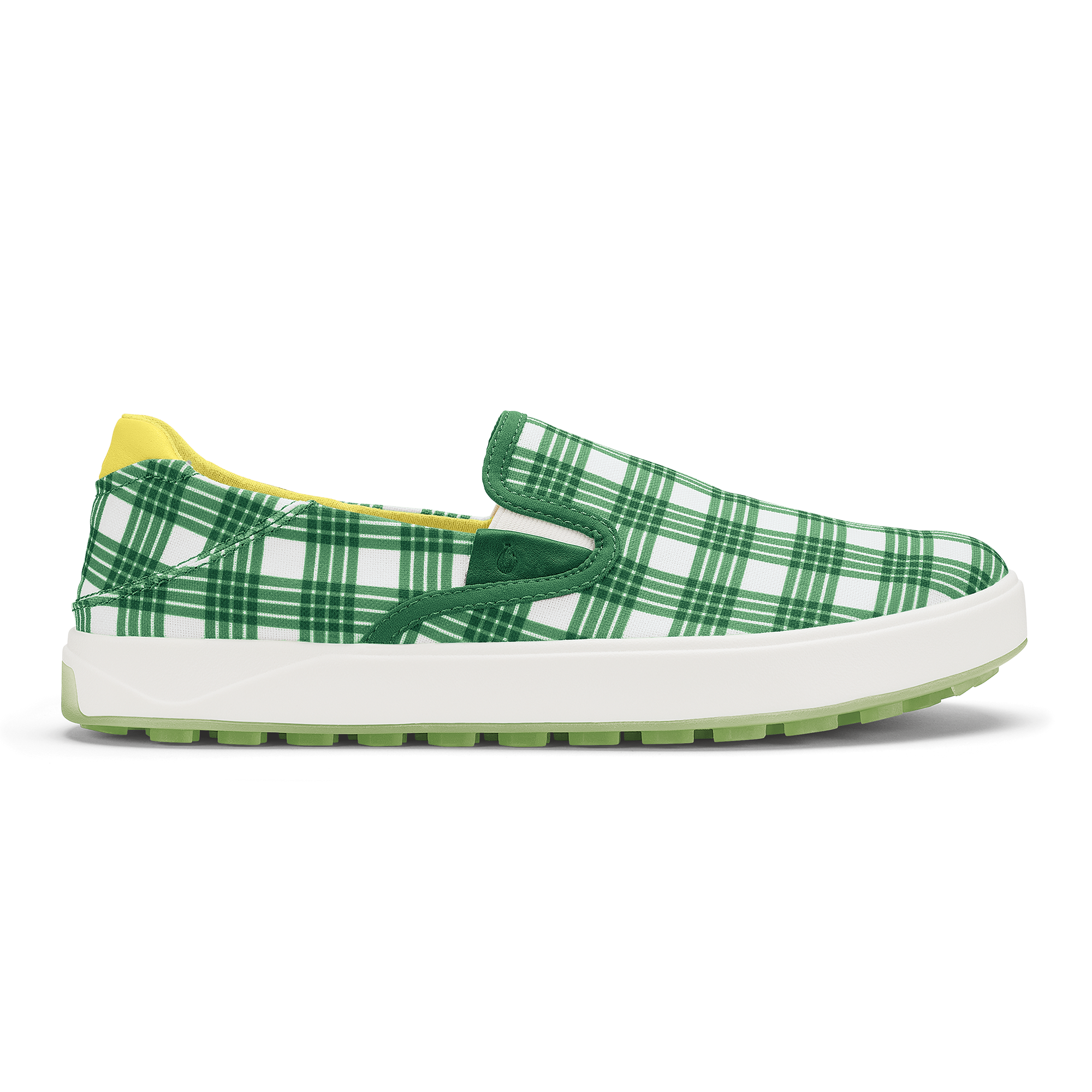 Wai'alae Slip On Men's Golf Shoes - Medium Green / Bright White
