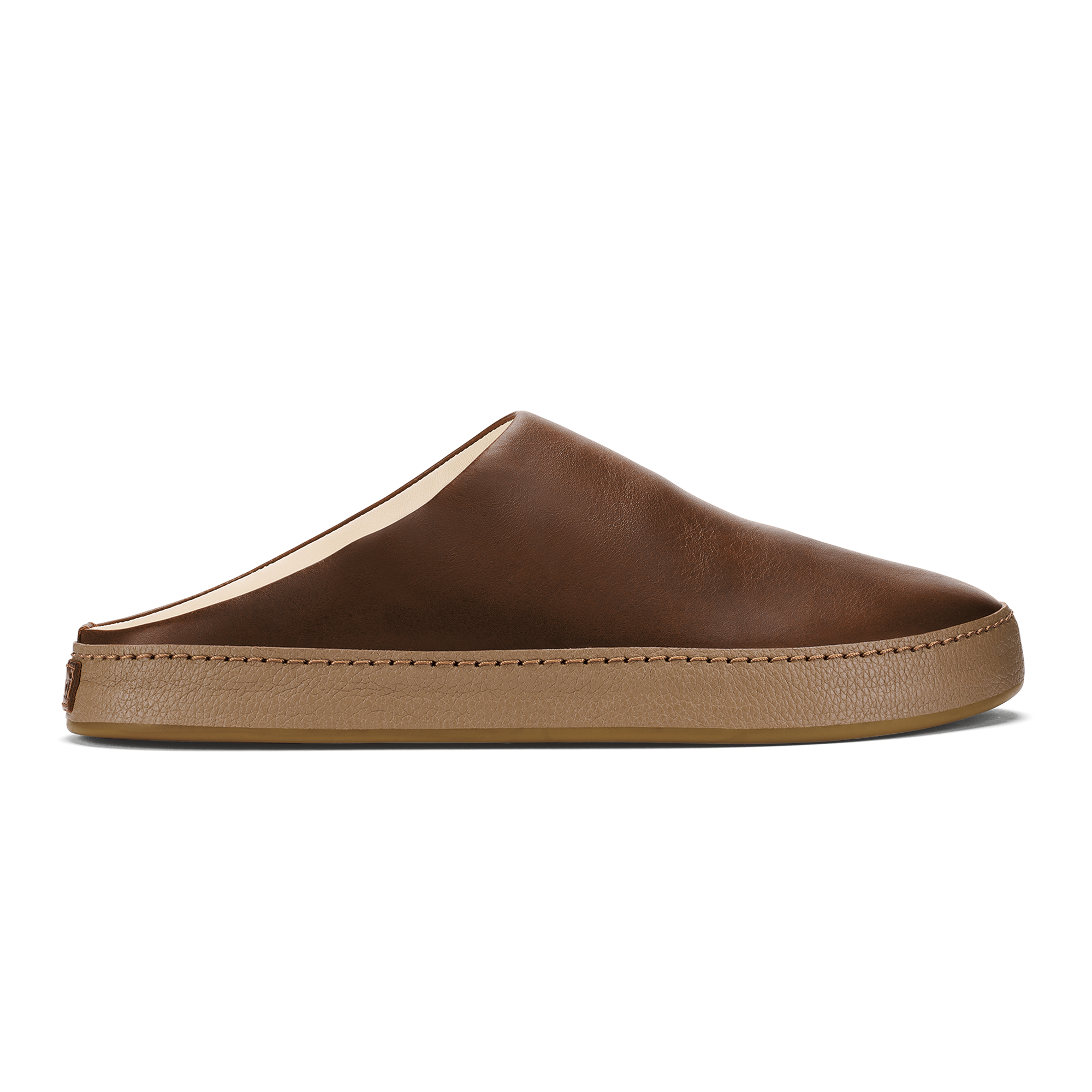 H  mani Men's Leather Mules - Toffee / Tan