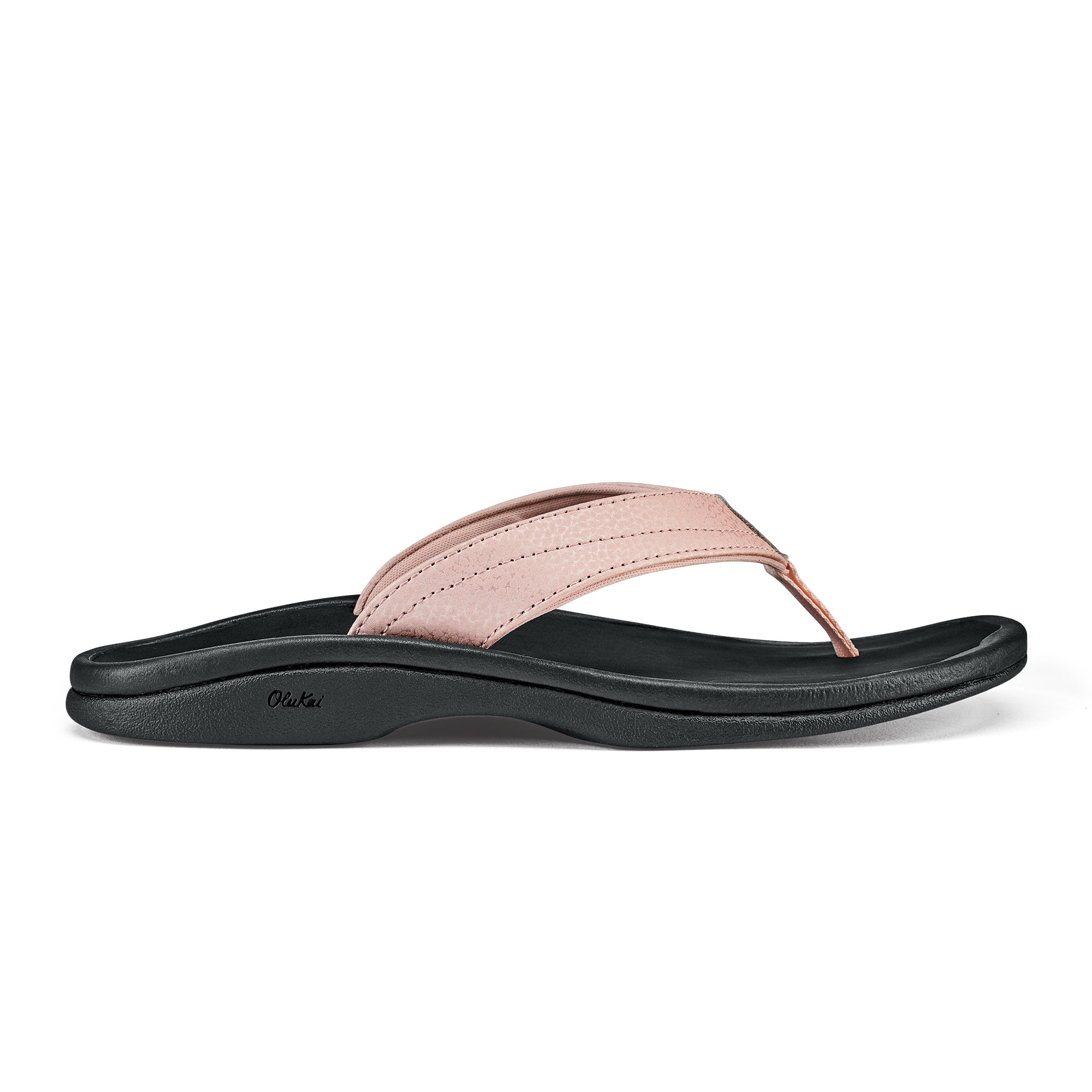 'Ohana Women's Beach Sandals - Petal Pink / Black